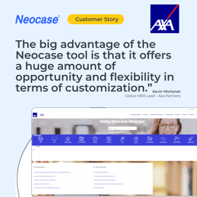 Axa Partners is transforming the management of its employee requests using Neocase
