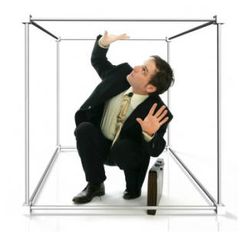 Employee stuck in a box