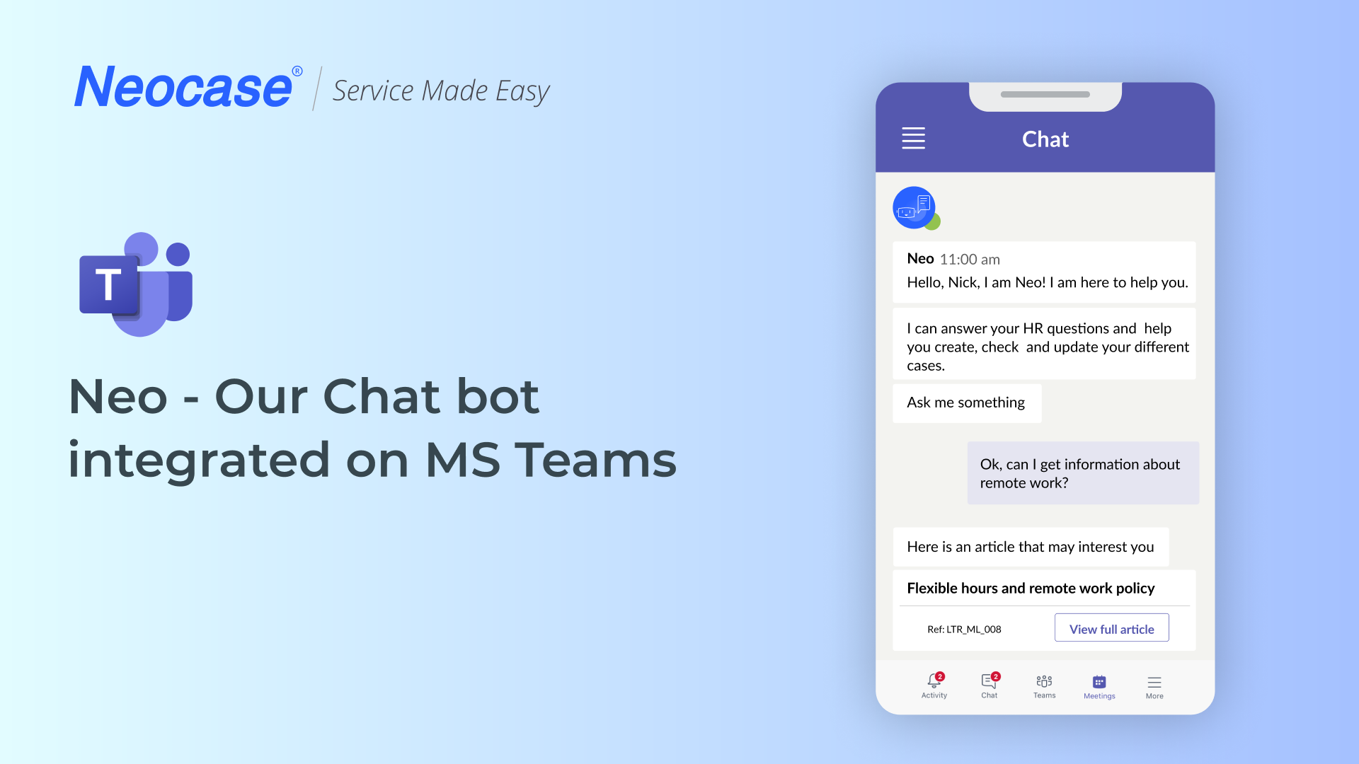 Chat questions hr 110 Team